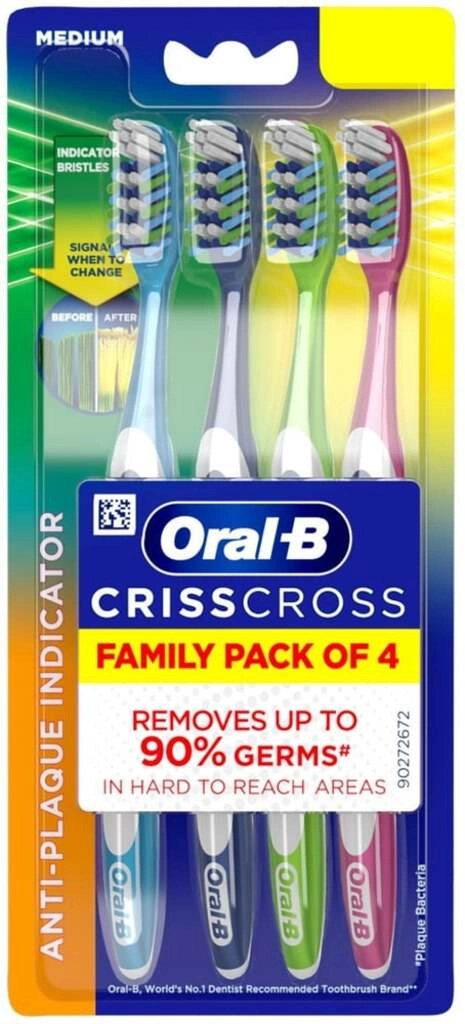 BRUSH ANTI-PLAQUE MED 4 PCS