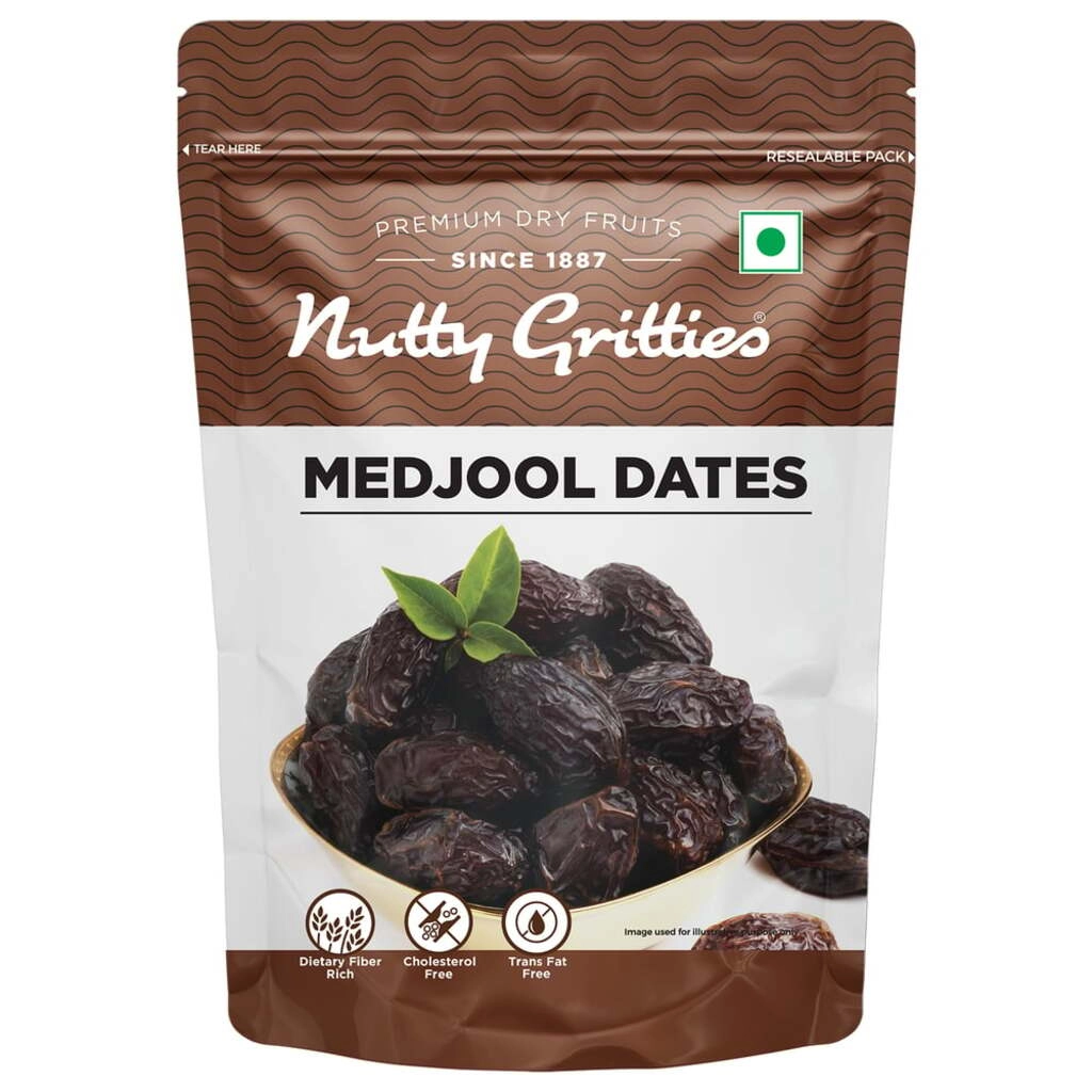 NUTTY GRITTIES MEDJOOL DATES 350 GM.
