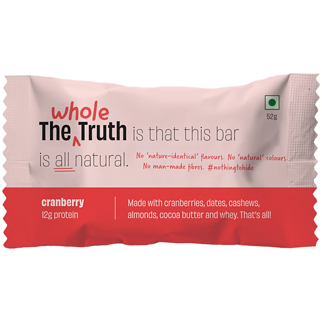 CRANBERRY PROTEIN BAR 52 GMS.