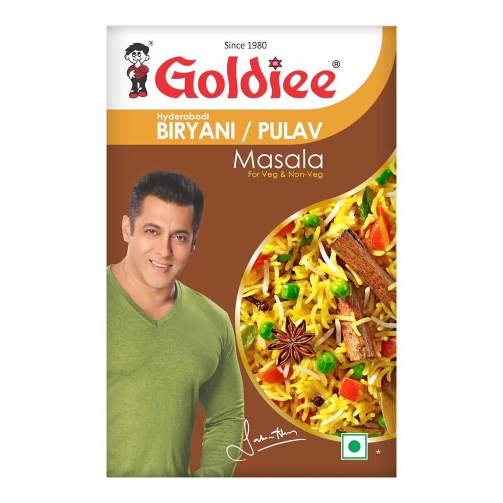 GOLDIEE BIRYANI/PULAV MASALA 100G. +20%