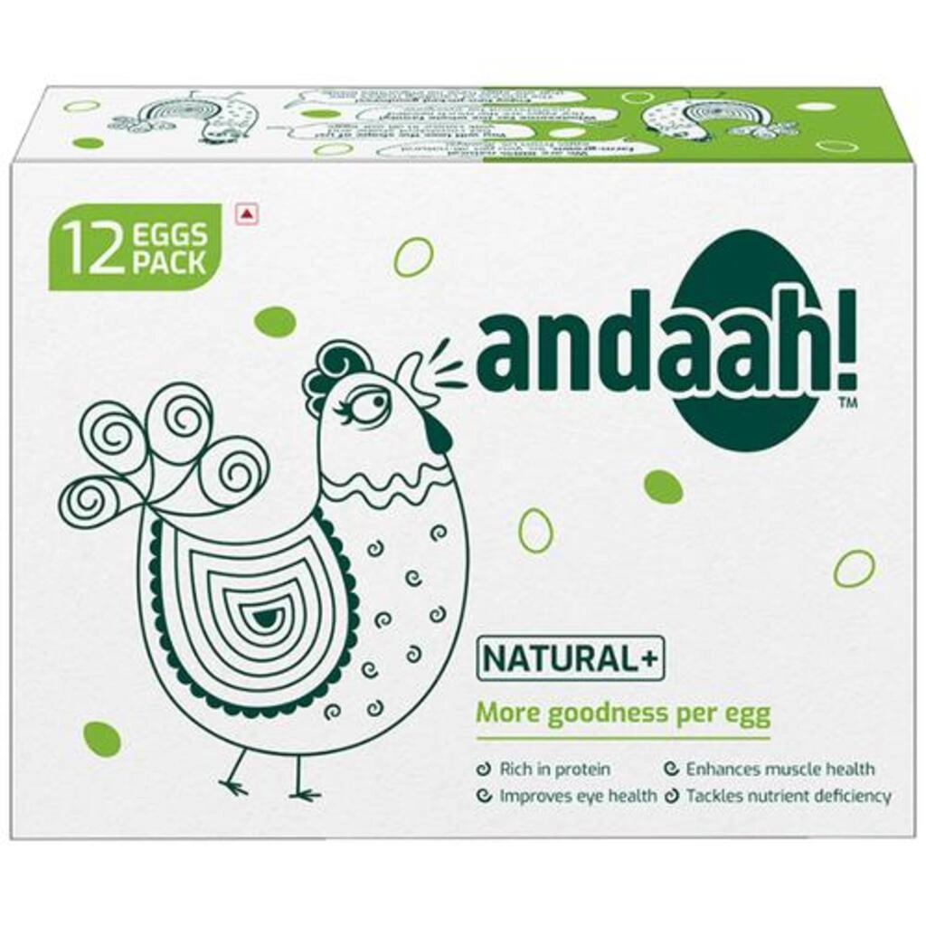 ANDAAH NATURAL EGG 12 PCS