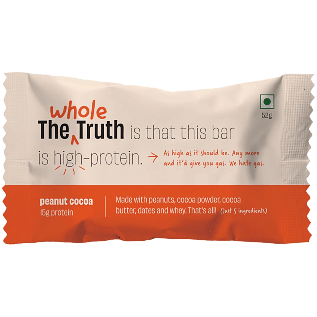 THE WHOLE TRUTH PEANUT COCOA PROTEIN BAR 52 GMS.