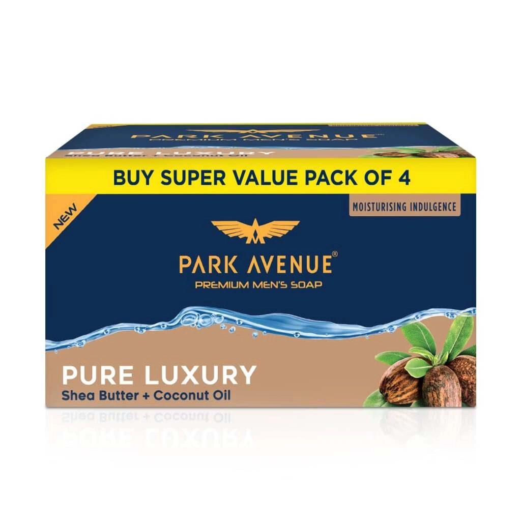 SOAP PURE LUXURY SHEA BUTTER & COCONUT OIL 4*125 GM.