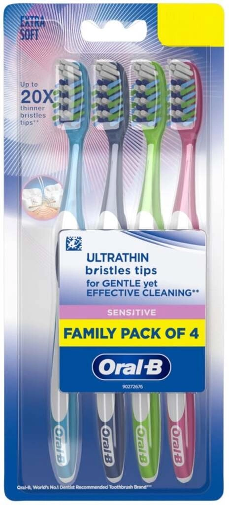BRUSH SENSITIVE & GUMS EXTRA SOFT 4 PCS