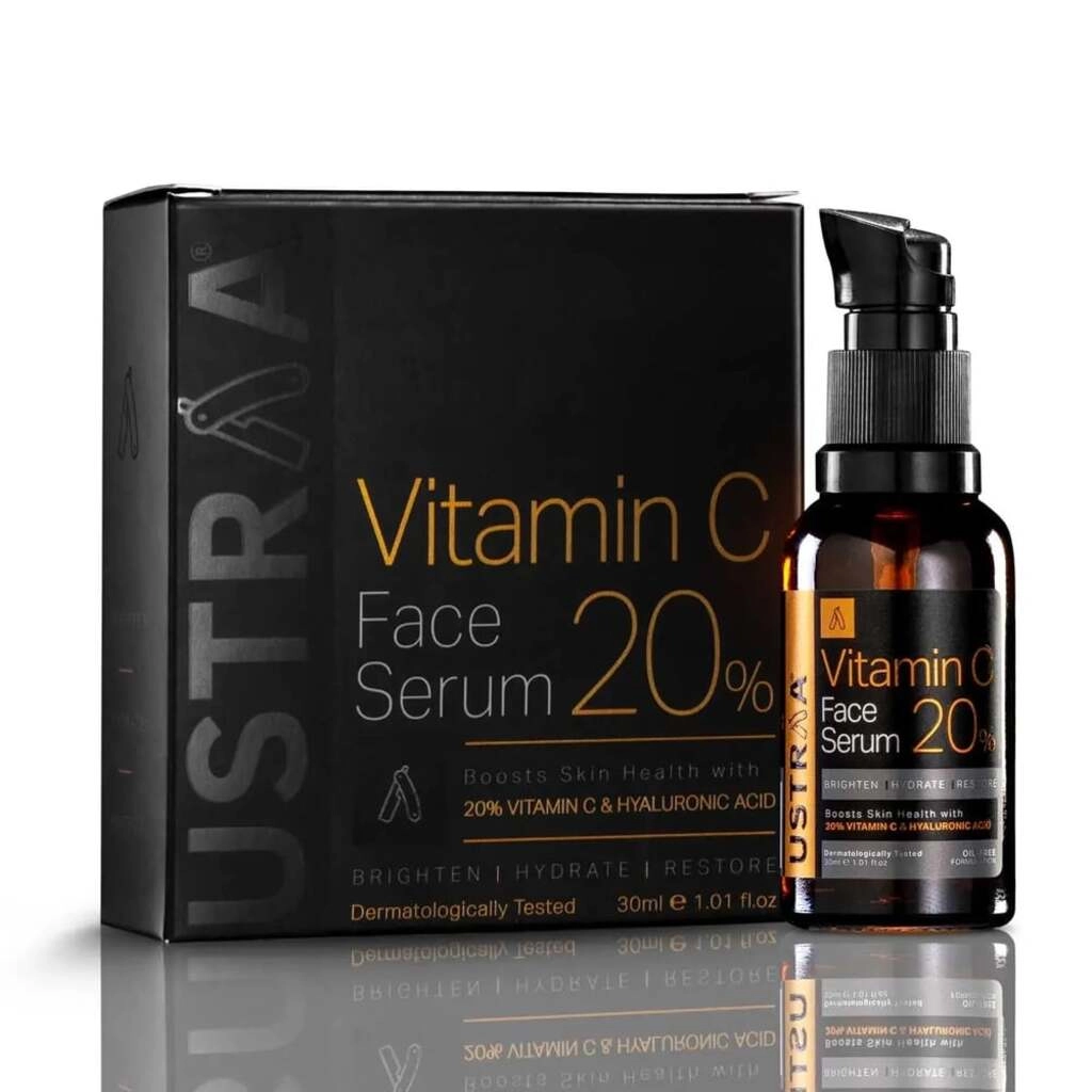 VITAMIN C FACE SERUM 20% & HYALURONIC ACID 30 ML.