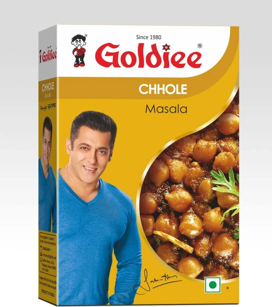 GOLDIEE CHHOLE MASALA 100GM.+20%