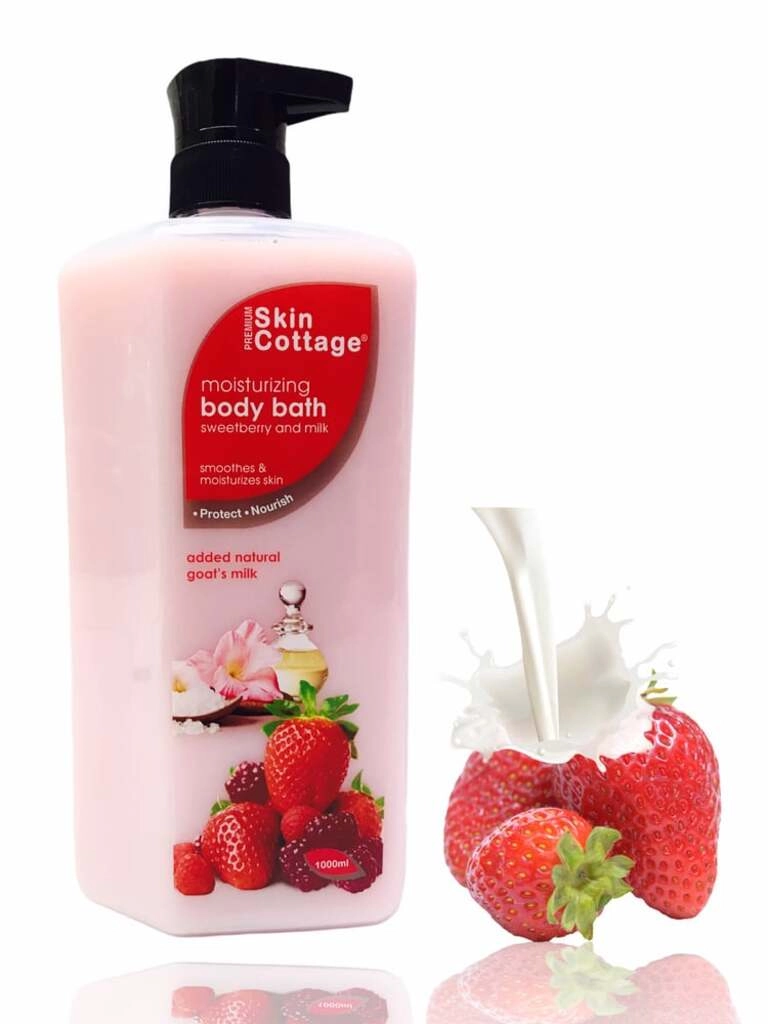 MOISTURIZING BODY BATH SWEETBERRY & MILK 1000 ML.