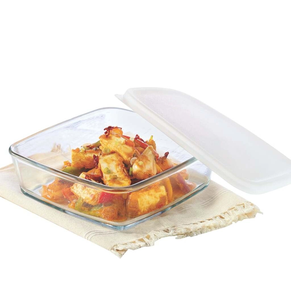 SQUARE GLASS DISH .8LTR