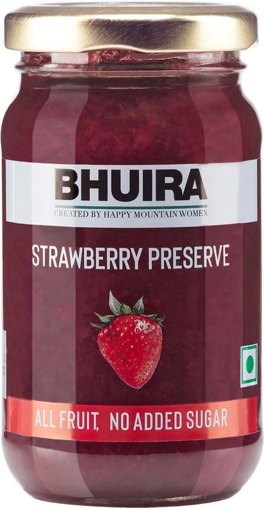 BHUIRA STRAWBERRY PRESERVE 240 GM.