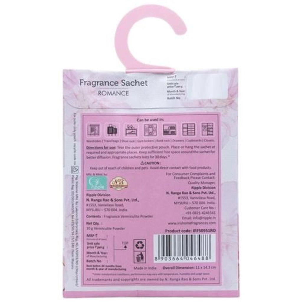 IRIS FRAGRANCE SACHET ROMANCE 1 PCS.