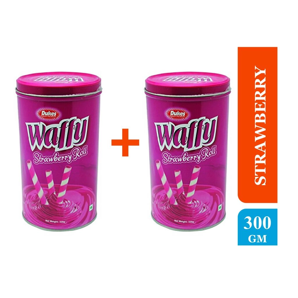 WAFFY STRAWBERRY ROLL 300 GM