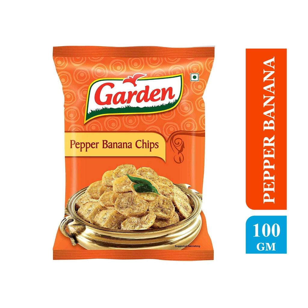 PEPPER BANANA CHIPS 100 GM.