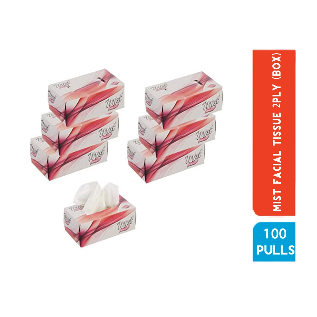 FACIAL TISSUE 2 PLY 100 PULLS (BOX)