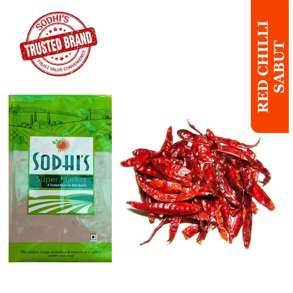 RED CHILLI SABUT 100 GM.