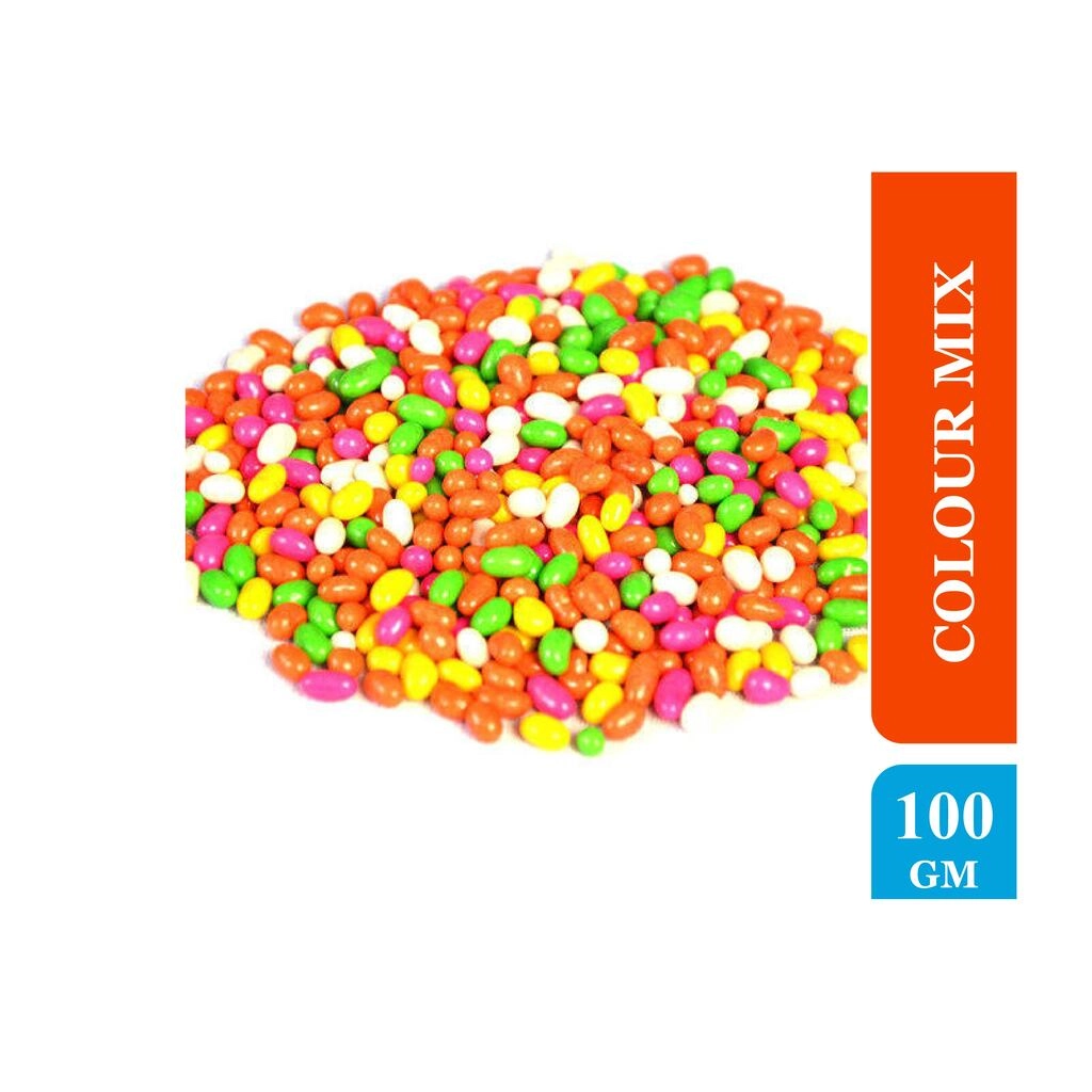 SAUNF COLOUR MIX MOTI 100 GM.