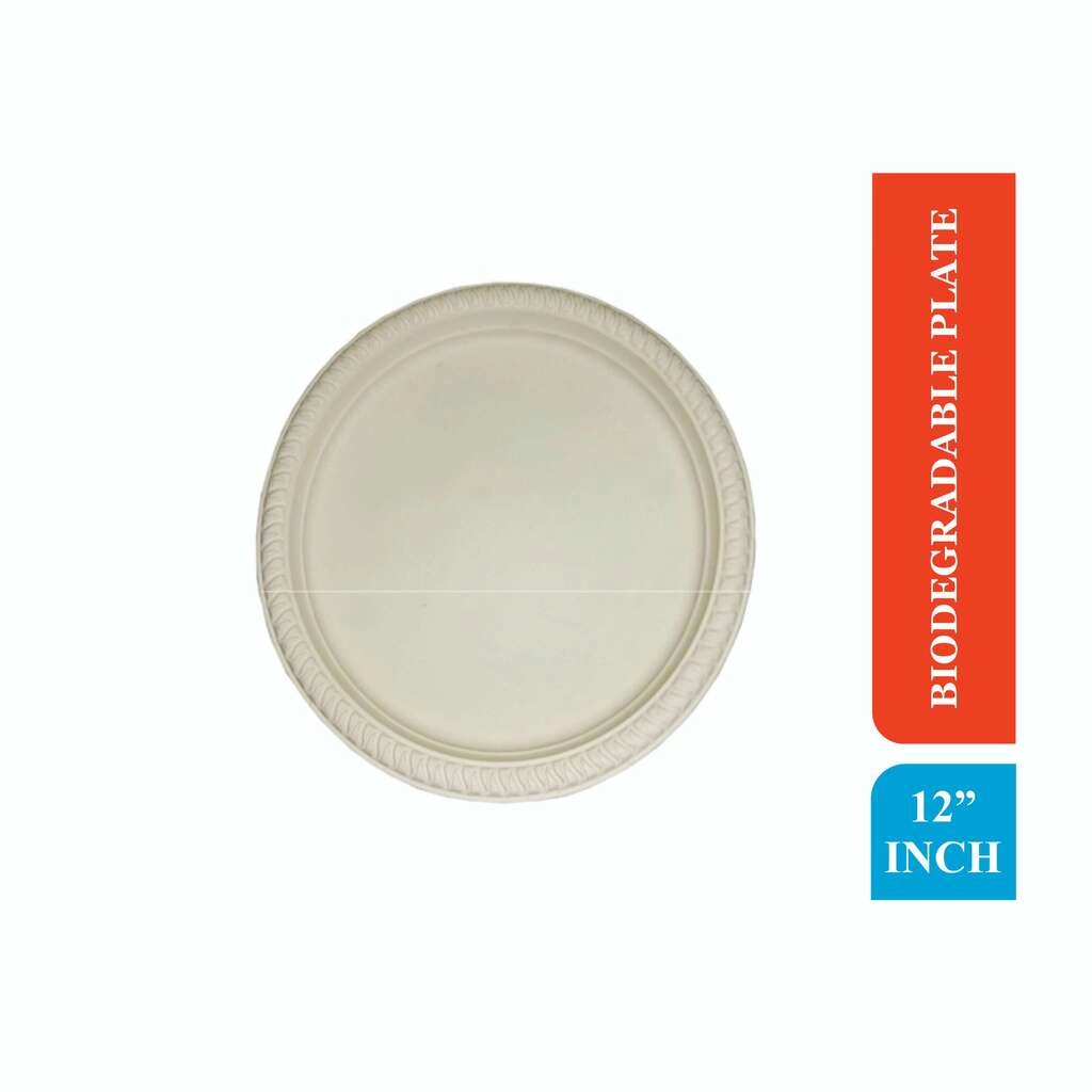 BIODEGRADABLE PLATE 12''