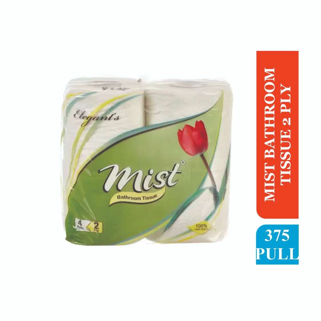 BATHROOM TISSUE 2 PLY 375PULL