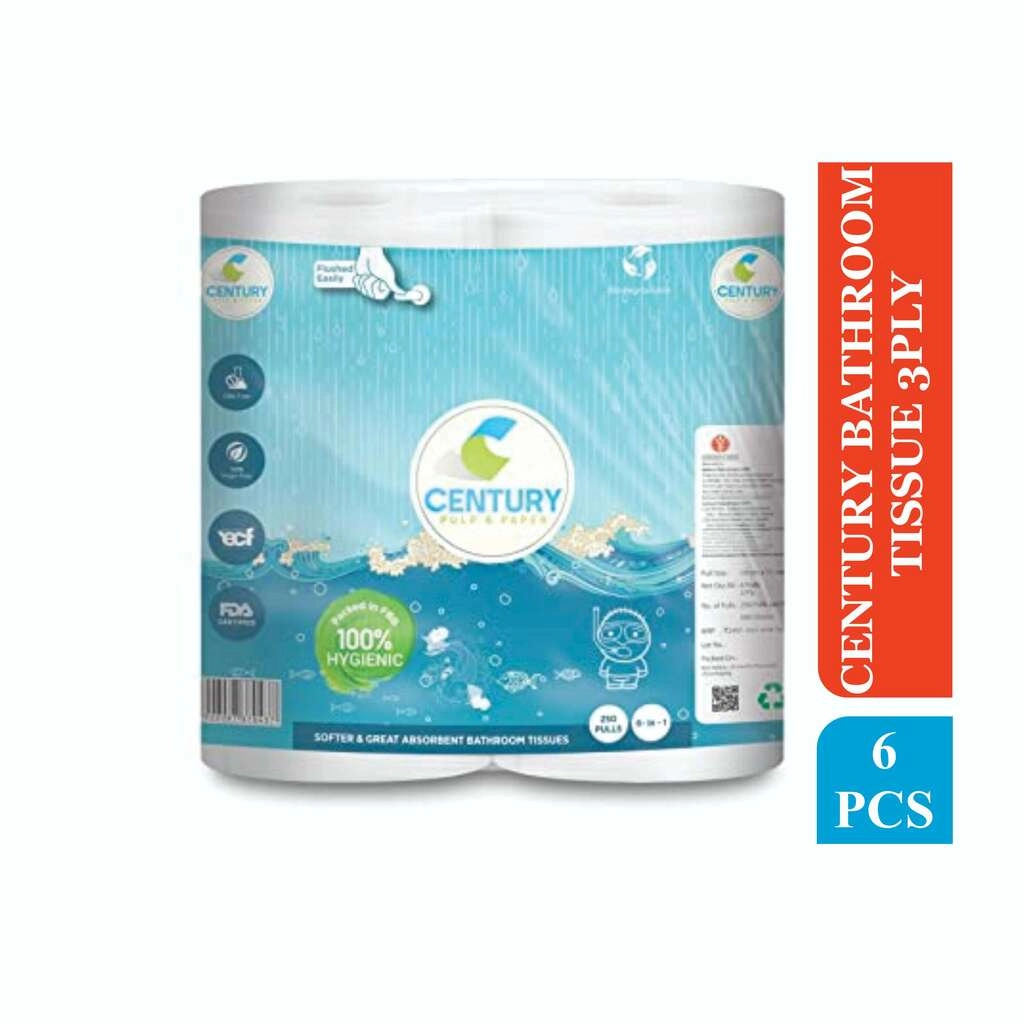 BATHROOM TISSUE 3PLY 6 PCS