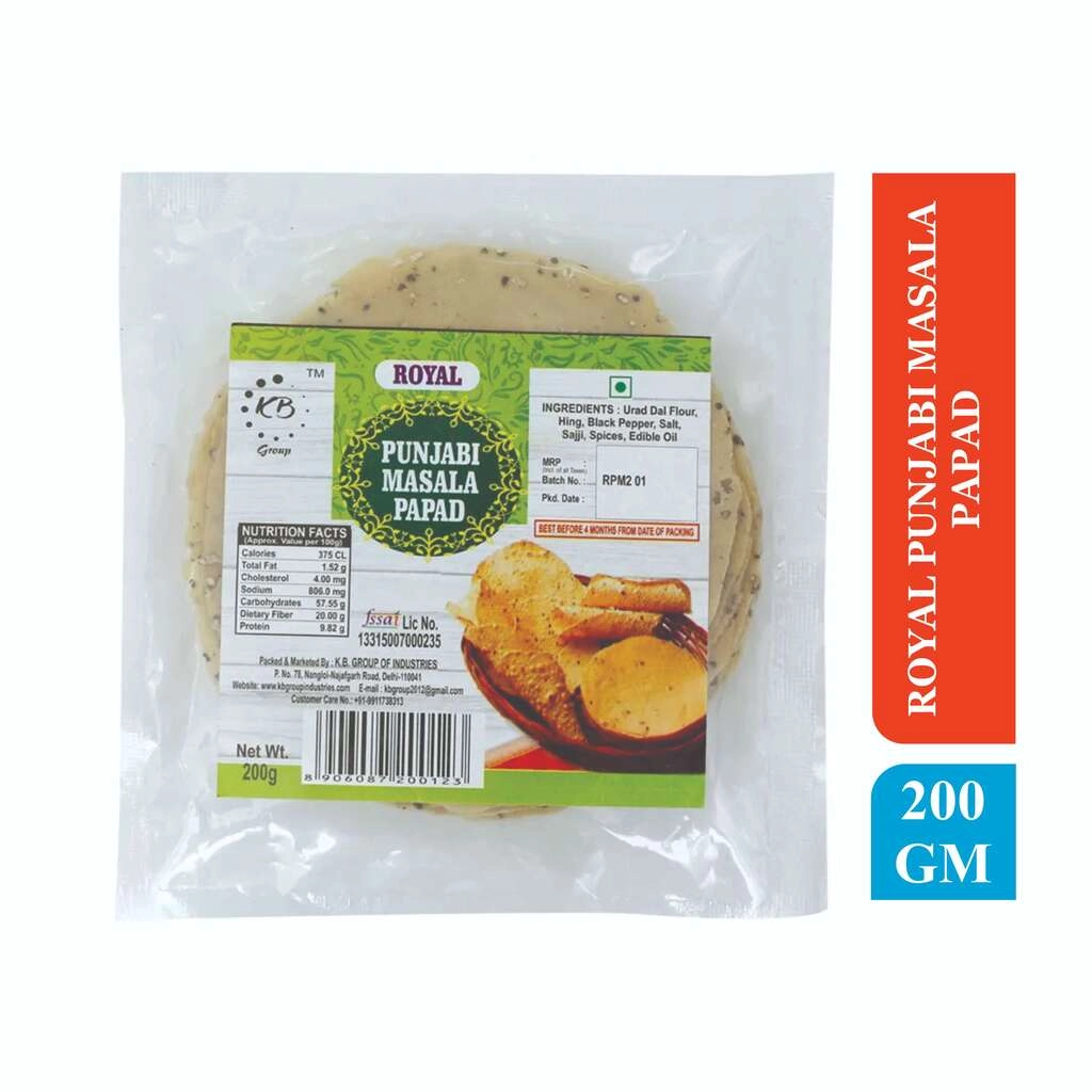 PUNJABI MASALA PAPAD 200 GM.