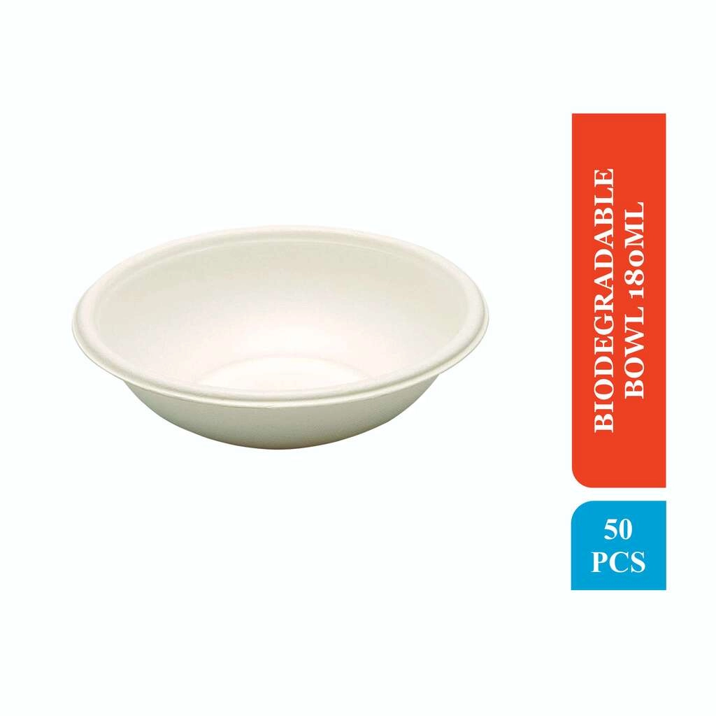 FRESH BIODEGRADABLE BOWL 50 PCS 180ML