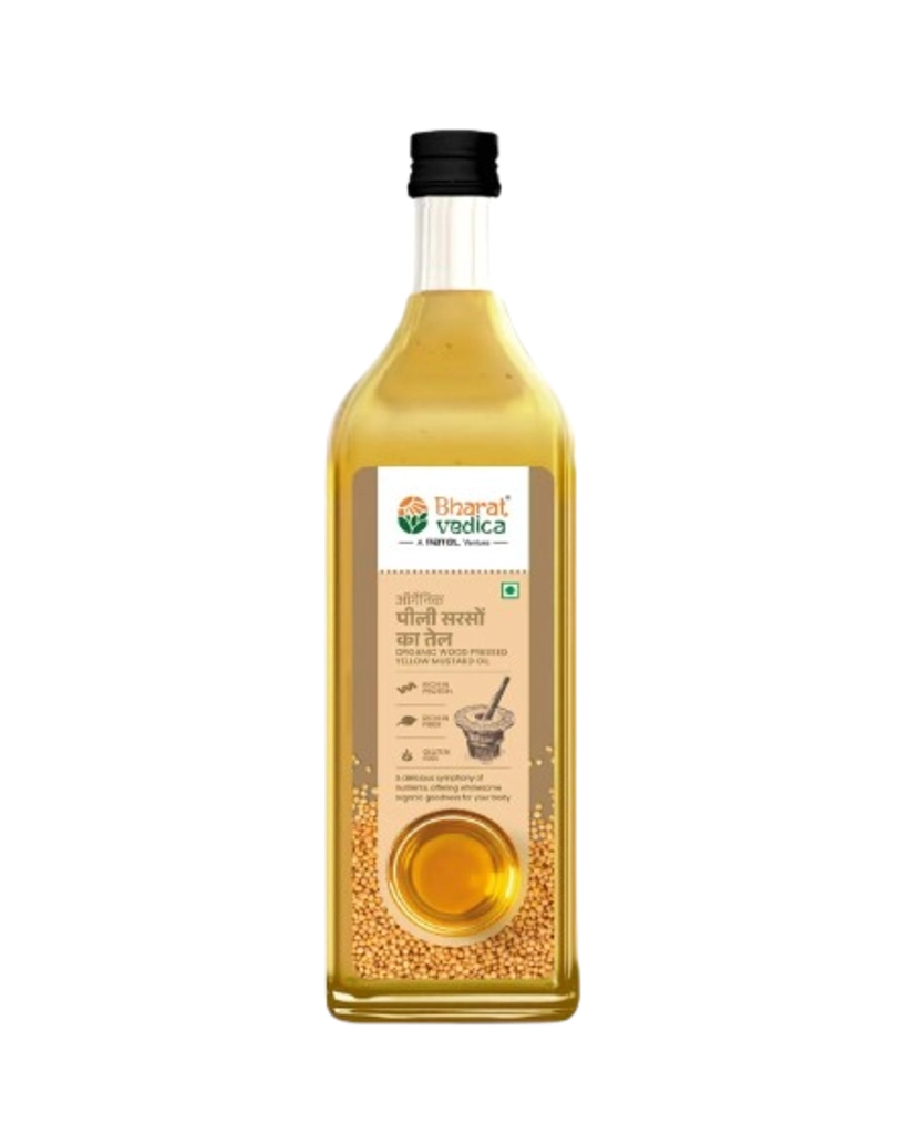 ORGANIC WOOD PRESSED YELLOW MUSTARD OIL 1LTR