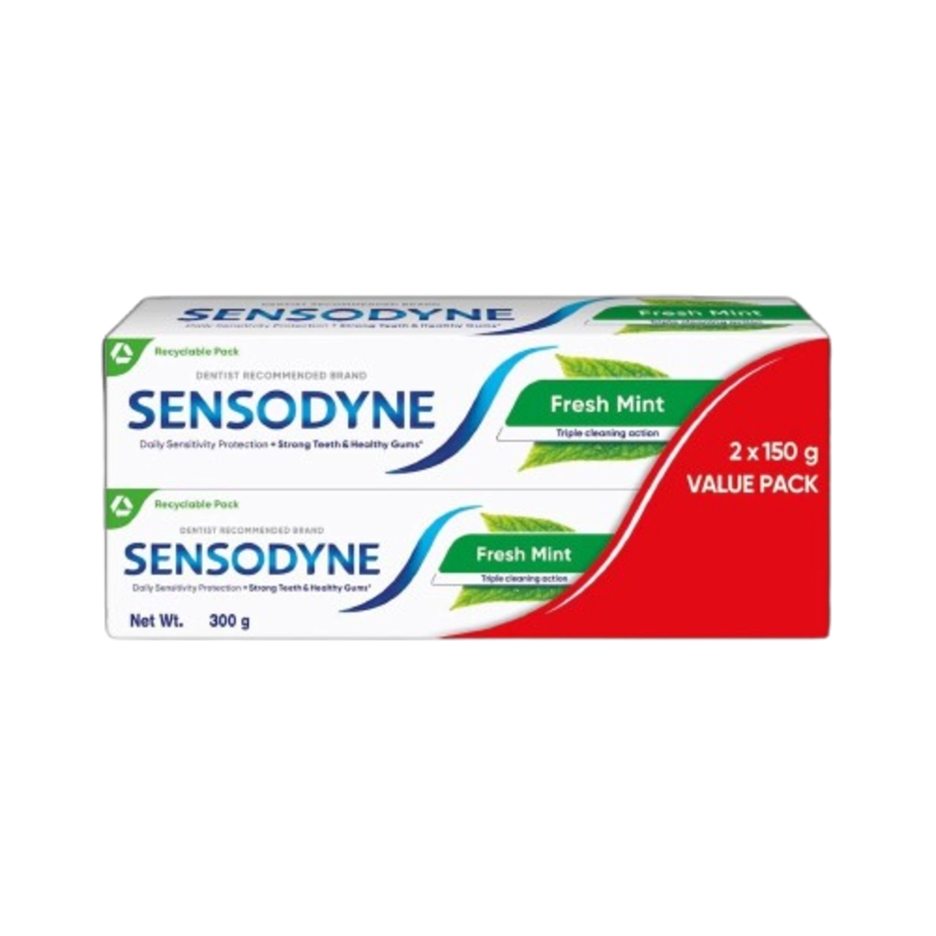 TOOTHPASTE FRESH MINT 2*150GM