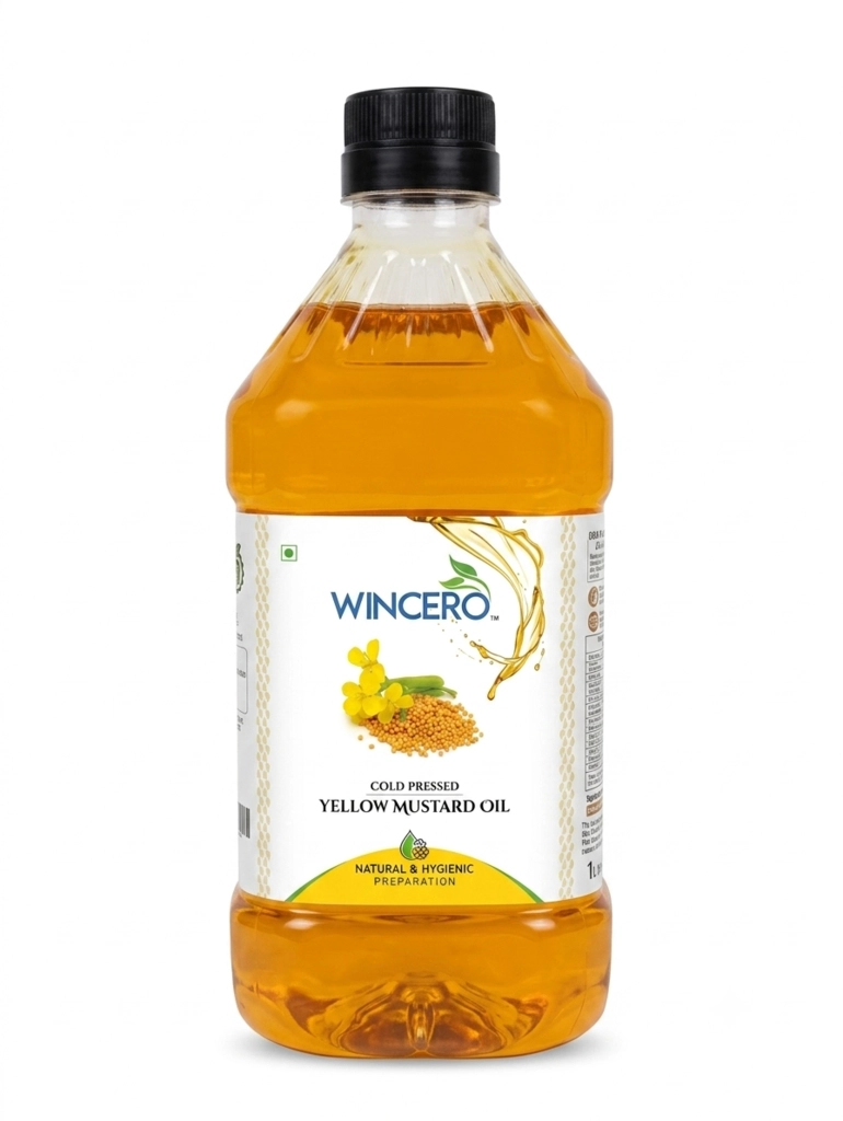 COLD PRESS YELLOW MUSTARD OIL 1 LTR.