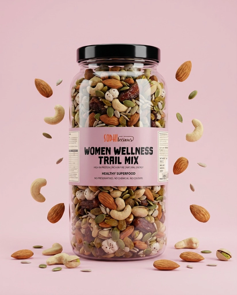 WOMEN WELLNESS TRAIL MIX 600GM.
