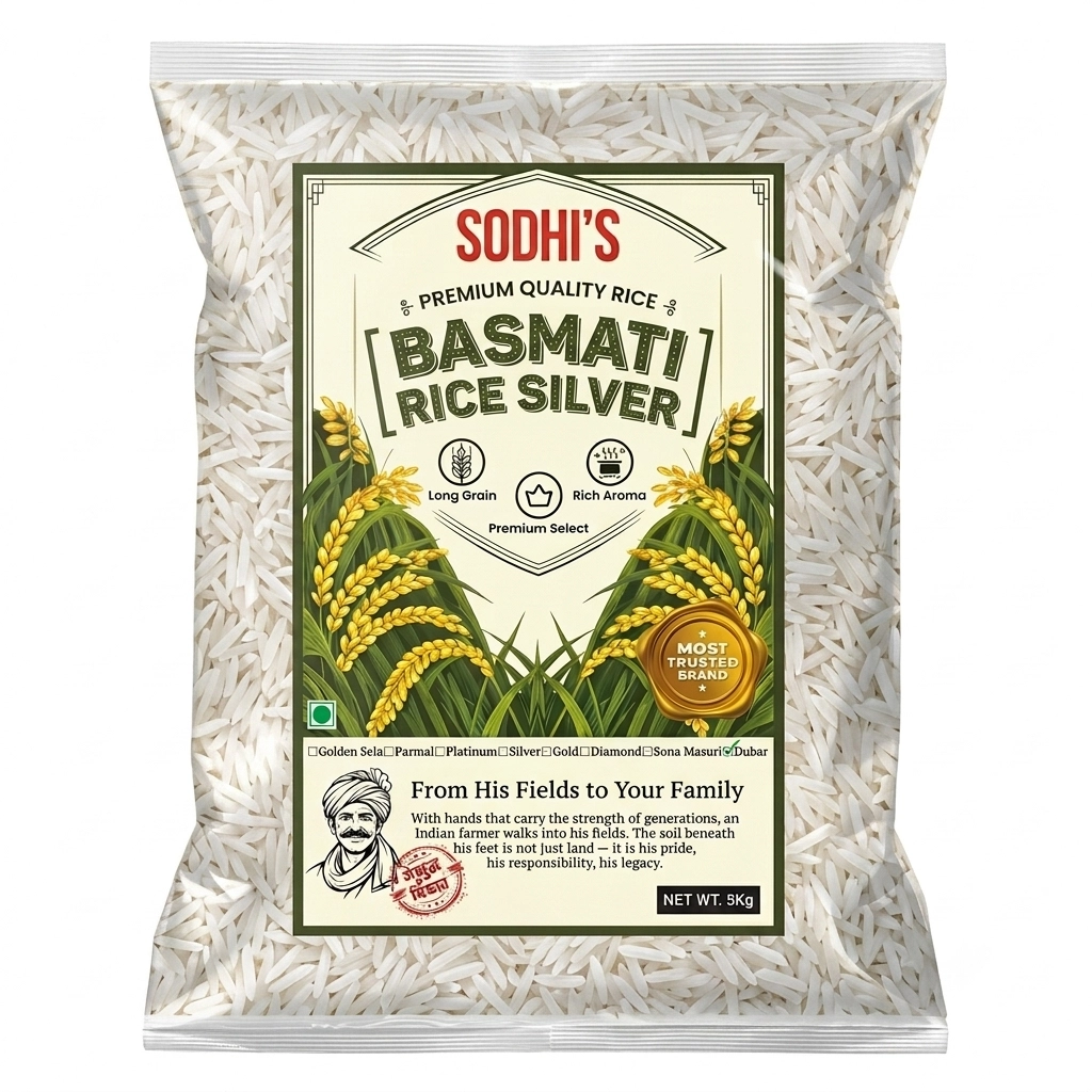 BASMATI RICE 5KG (SILVER).