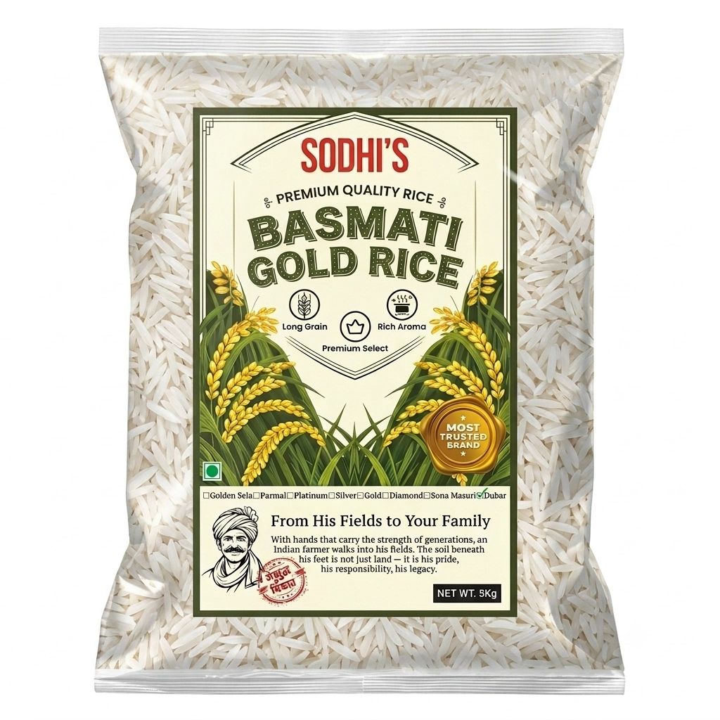 BASMATI GOLD RICE 5 KG.