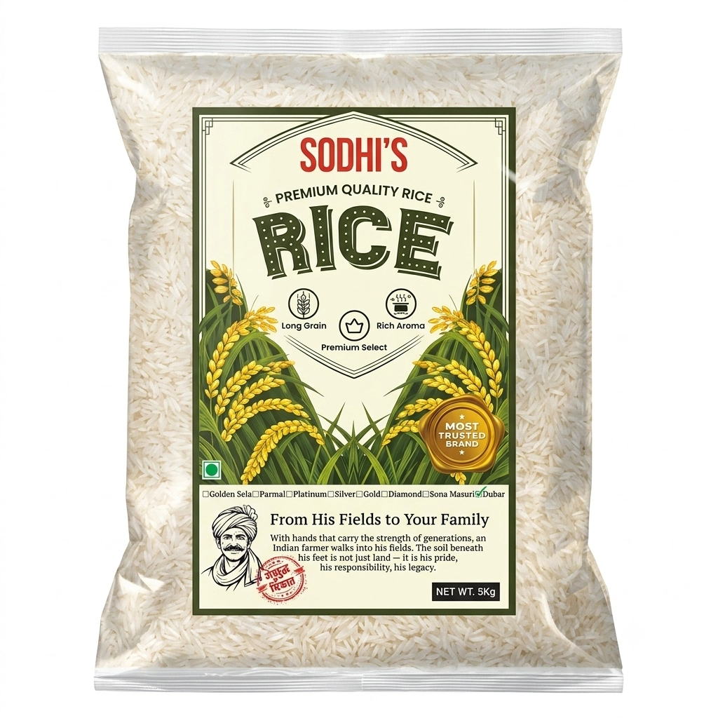 BASMATI PLATINUM RICE PREMIUM 5 KG.