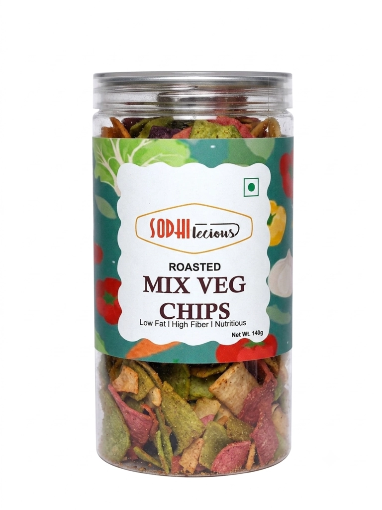 MIX VEG CHIPS JAR 150 GM