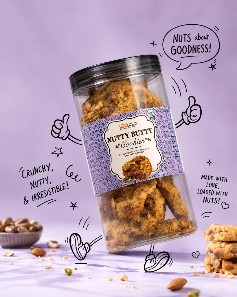 NUTTY BUTTY COOKIES 250 GM.