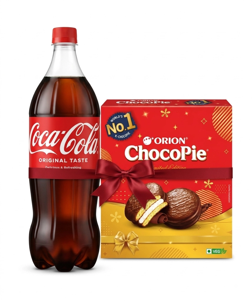 ORION CHOCO PIE 10PCS+COKE 2 L COMBO