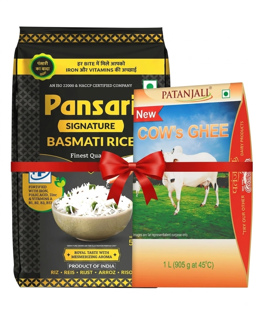PANSARI SIGNATURE 5KG + PATANJALI GHEE 900ML COMBO