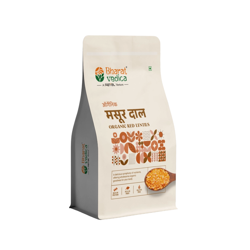 ORGANIC RED LENTILS 500GM