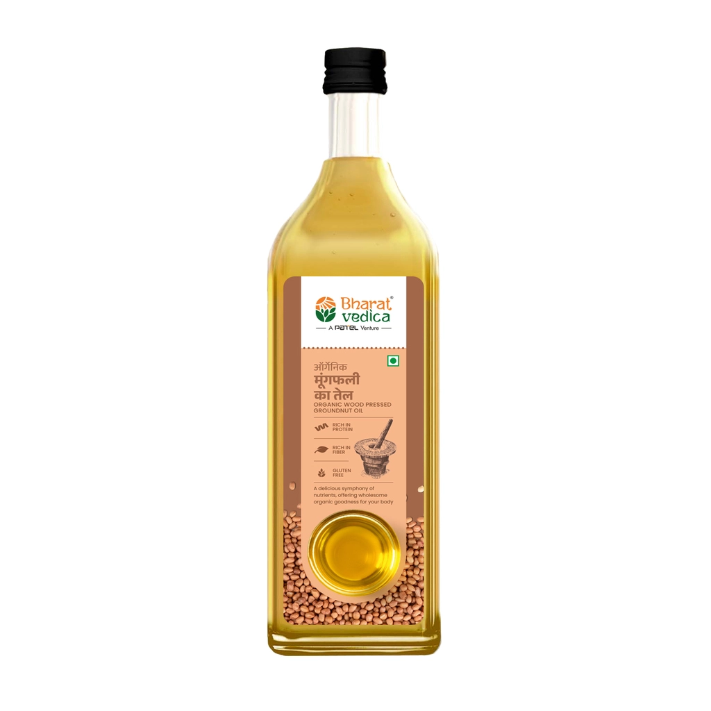 ORGANIC WOOD PRESSED GROUNDNUT OIL 1LTR