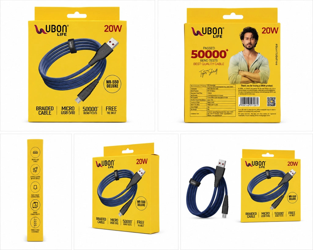 CHARGING MICRO USB CABLE DELUXE WR-550