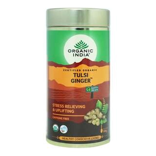 Tulsi Ginger Green Tea Tin 100Gm