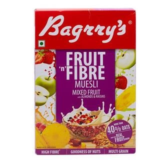 F&F MUESLI MIX FRUIT 500 GM.