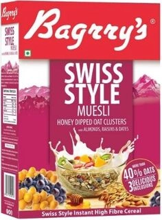 Swiss Style Muesli Honey Dipped 500Gm