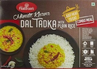 Haldiram'S Minute Khana Dal Tadka & Plain Rice 375Gm
