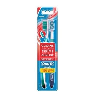 BRUSH CAVITY DEFENS 123(MEDIUM 40) 2PCS