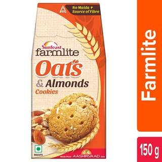 FARMLITE OATS & ALMONDS COOKES 150 GM.