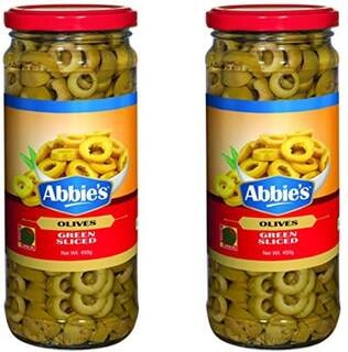 GREEN OLIVES SLICED