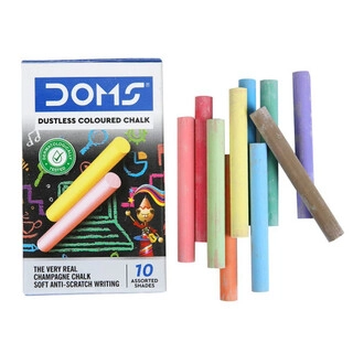 COLOURED CHALK 10PCS