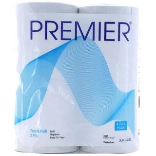 PREMIER TOILET ROLL 2PLY 4*190