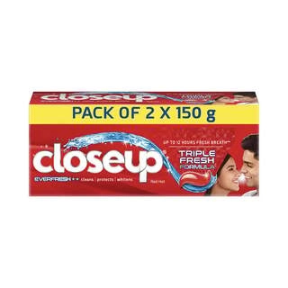 TRIPLE FRESH FORMULA (RED) 2*150 GM.