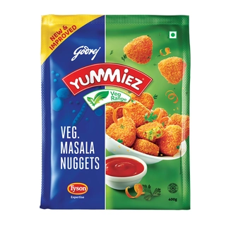 VEG MASALA NUGGEST 400 GM.