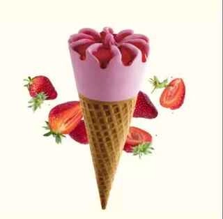 Strawberry Sunday Ice Cream